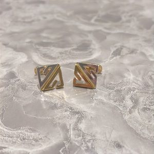 Givenchy two tone square cuff links